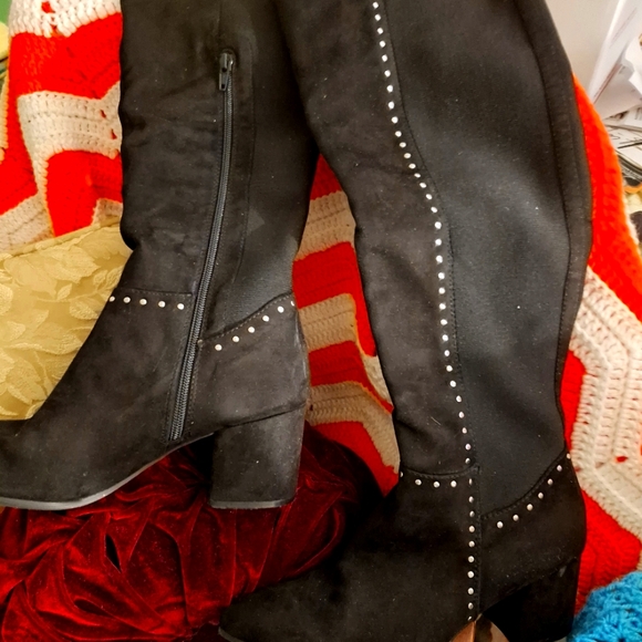BRAND NEW BLACK OVER THE KNEE.. SEVEN DIALS, BEAUTIFUL NEW BLACK BOOTS - Picture 5 of 9